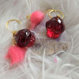 Mini Skulletta transpy dark orange
